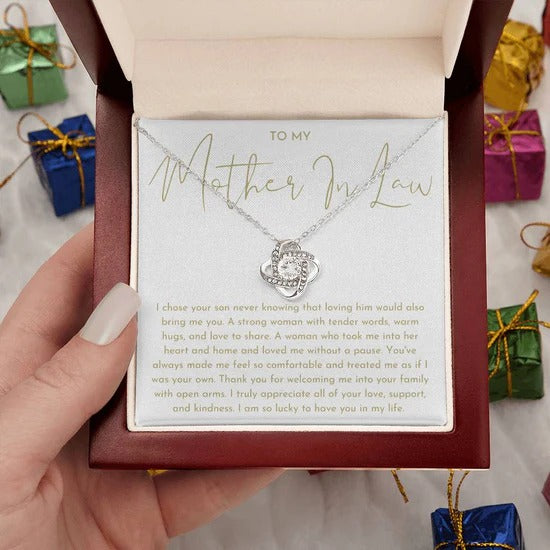Mother In Law Gift - Love Knot Necklace