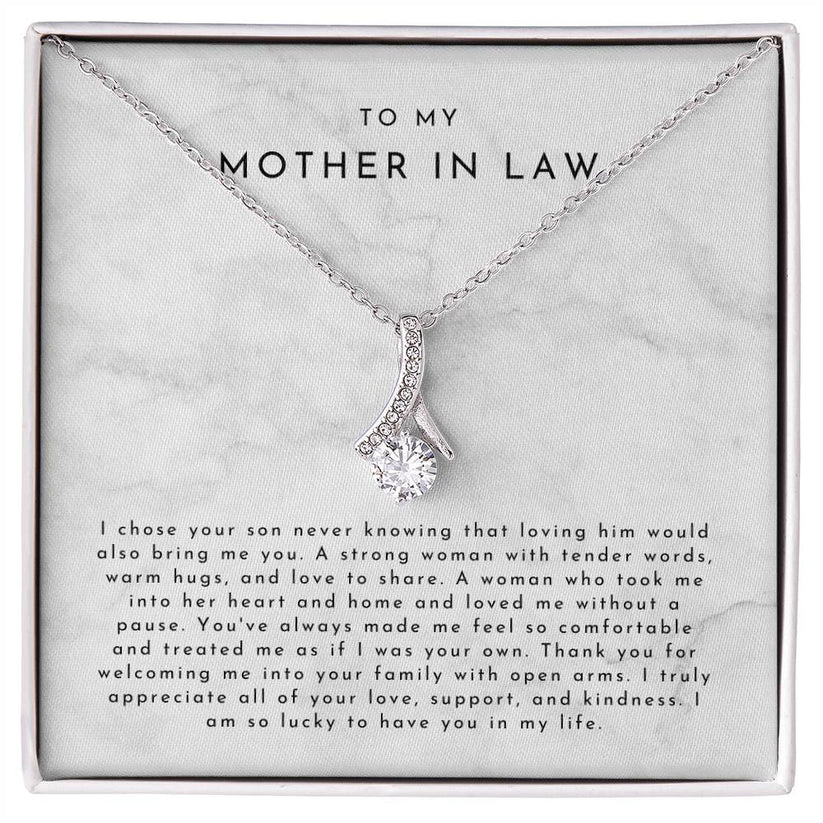 Mother In Law Gift (I Chose Your Son) Alluring Beauty Necklace