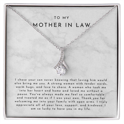 Mother In Law Gift (I Chose Your Son) Alluring Beauty Necklace