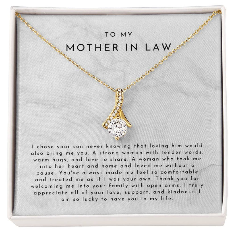 Mother In Law Gift (I Chose Your Son) Alluring Beauty Necklace