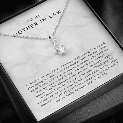 Mother In Law Gift (I Chose Your Son) Alluring Beauty Necklace