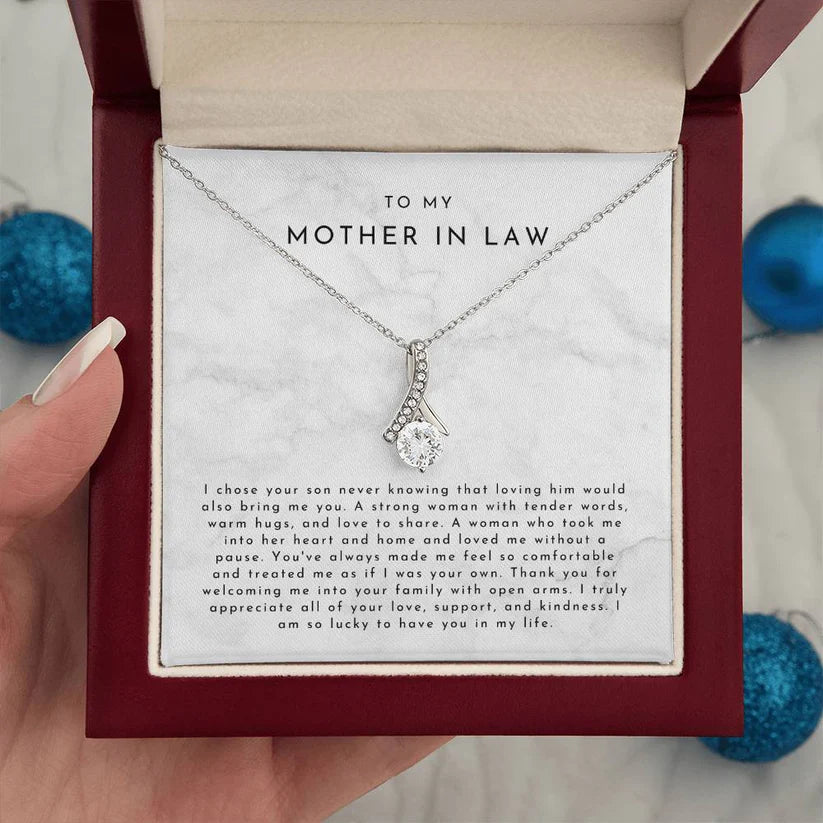Mother In Law Gift (I Chose Your Son) Alluring Beauty Necklace